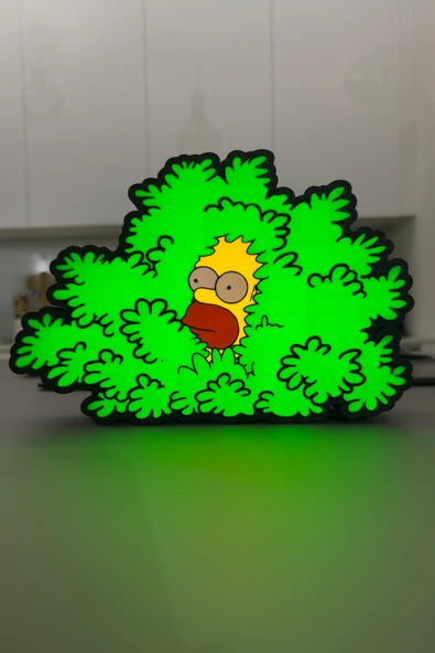 Homer Simpson Tasarımlı Dekoratif Aydınlatma Gece Lambası (25x17cm) ürün görseli 1