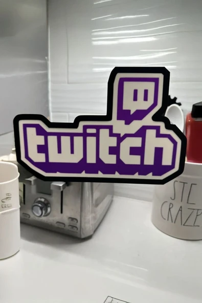 Twitch Logolu Gece Lambası - Resim 3