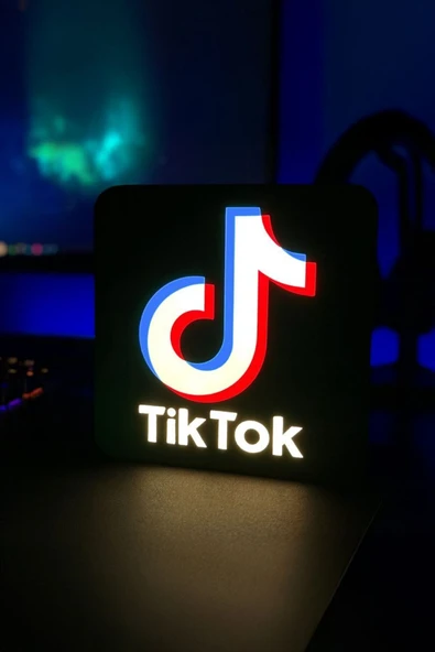 Tiktok Tasarımlı Gece Lambası Dekoratif Aydınlatma ürün görseli 1