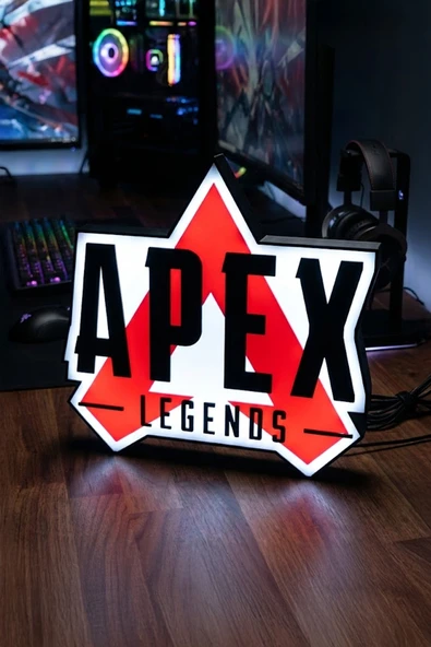 Apex Legends Tasarımlı Dekoratif Aydınlatma (24x24cm) ürün görseli 1