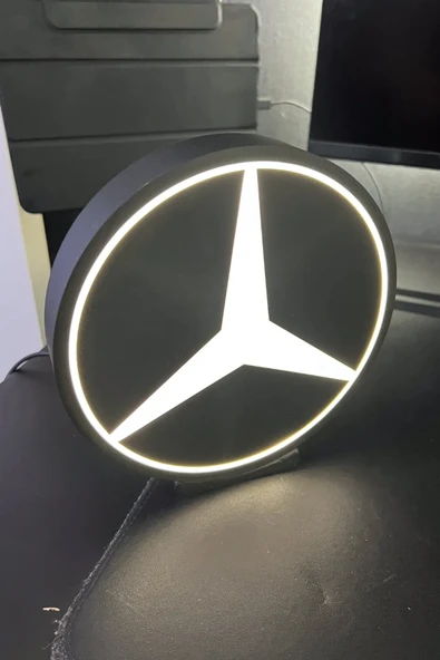 Mercedes Logolu Gece Lambası ürün görseli 1