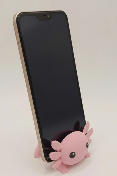 Sevimli Aksolotl Masaüstü Telefon Standı - Resim 3