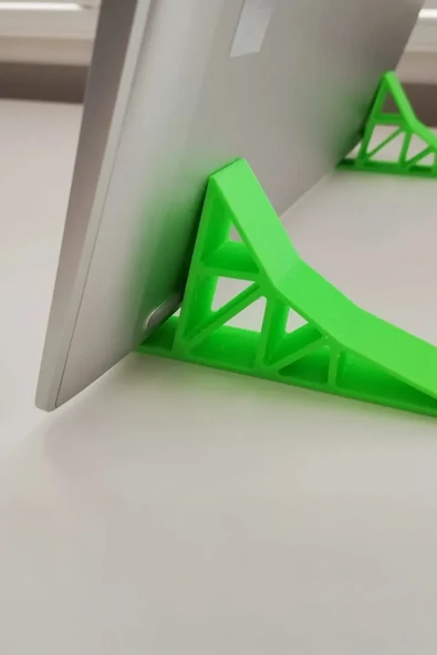Ergonomik Laptop Standı Yeşil - Resim 2