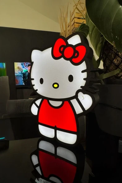 Hello Kitty Tasarımlı Gece Lambası - Resim 2