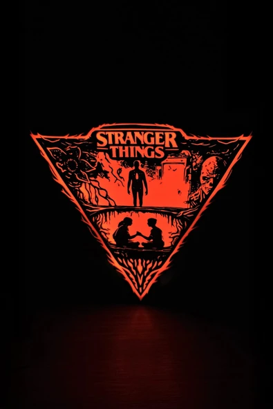 Stranger Things Tasarımlı Dekoratif Aydınlatma Gece Lambası (22x21cm) ürün görseli 1