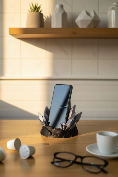 Kristal Tasarımlı Akıllı Telefon Tutucu - Resim 2