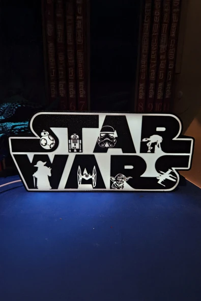 Star Wars Tasarımlı Gece Lambası Dekoratif Aydınlatma ürün görseli 1