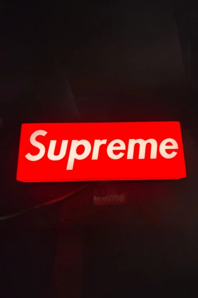 Supreme Tasarımlı Dekoratif Gece Lambası - Resim 2