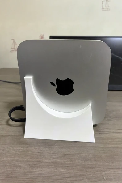 Mac mini (M1/M2/M1 Pro/M2 Pro) Uyumlu Dikey Stand – Harici Yuvalı ürün görseli 1