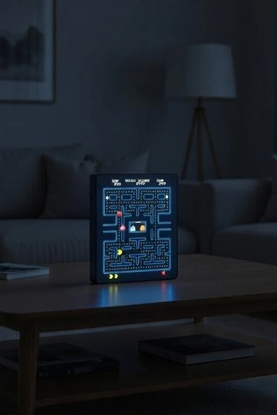Pac-Man Tasarımlı Dekoratif Aydınlatma (21x19cm) ürün görseli 1