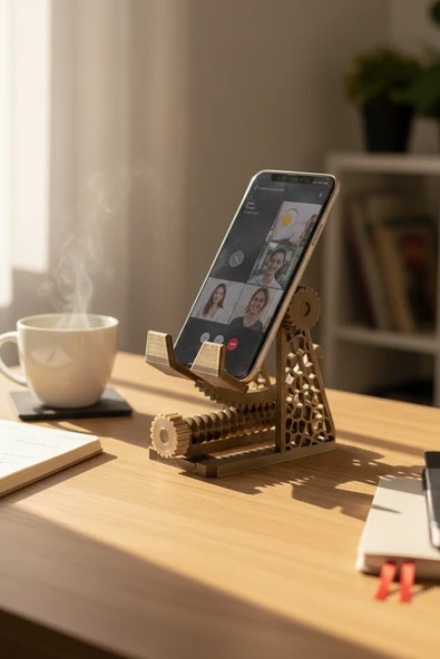 Ayarlanabilir Telefon ve Tablet Masaüstü Standı - Resim 2
