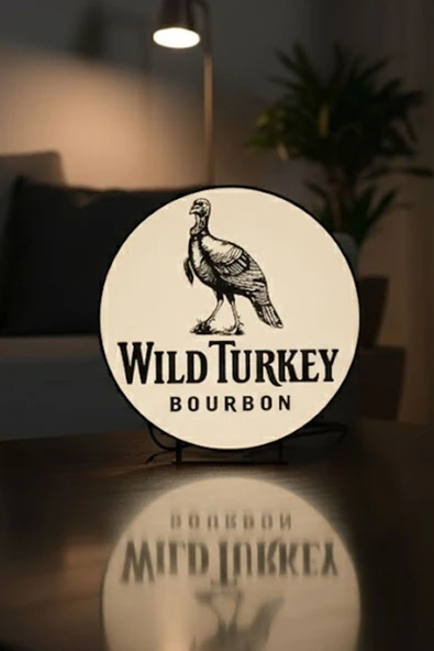 Wild Turkey Kentucky Bourbon Tasarımlı Dekoratif Aydınlatma ürün görseli 1