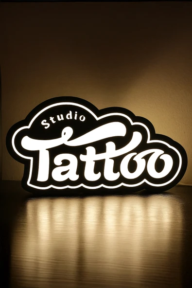 Tattoo Dövmeci Tasarımlı Dekoratif Gece Lambası ürün görseli 1