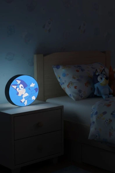 Bluey Tasarımlı Dekoratif Aydınlatma Gece Lambası ürün görseli 1