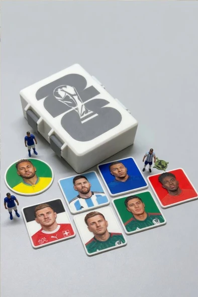 FIFA Dünya Kupası 2026 - Sticker / Kart Kutusu Gri (12x10cm) ürün görseli 1