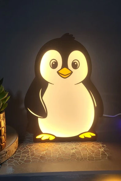 Penguen Tasarımlı Gece Lambası - Resim 2