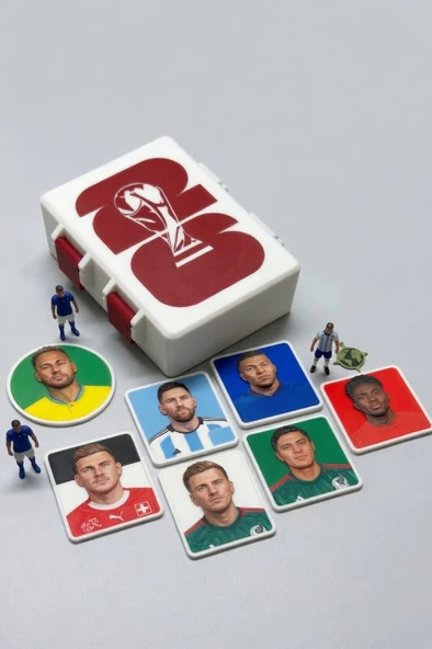 FIFA Dünya Kupası 2026 - Sticker / Kart Kutusu Kırmızı (12x10cm) ürün görseli 1