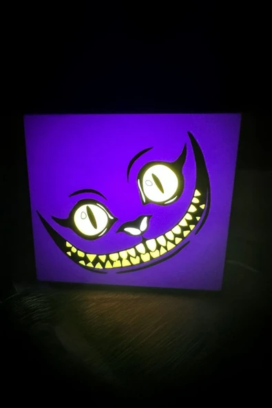 Cheshire Cat Tasarımlı Gece Lambası Dekoratif Aydınlatma ürün görseli 1