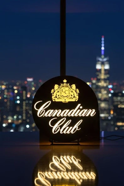 Canadian Club Whiskey Tasarımlı Dekoratif Aydınlatma ürün görseli 1