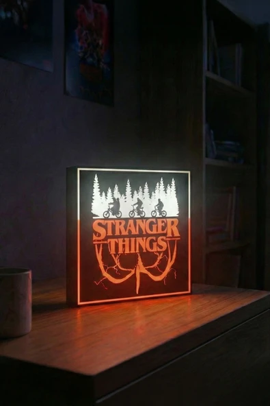 Stranger Things Tasarımlı Dekoratif Şık Aydınlatma ürün görseli 1