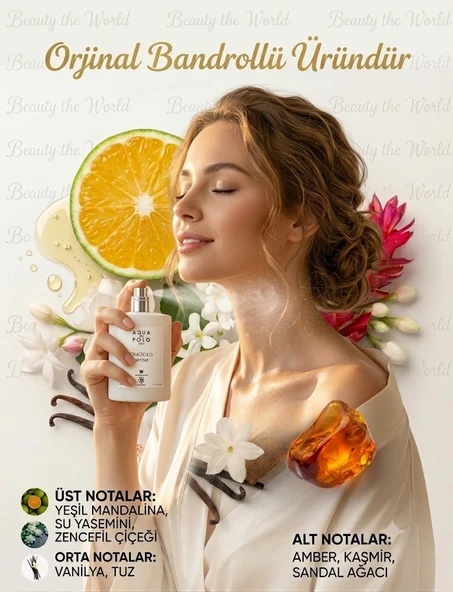 Aqua Di Polo Omodeo Sense EDP 50 ml Kadın Parfümü - Orijinal Bandrollü Özel Seri ürün görseli 1