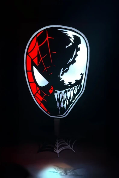 Spider-Man ve Venom Tasarımlı Gece Lambası ürün görseli 1