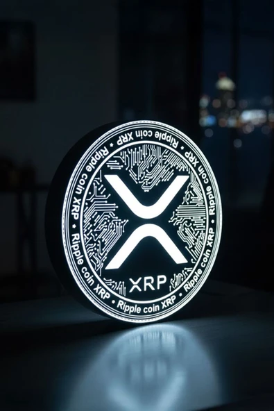 XRP Coin Tasarımlı Dekoratif Aydınlatma ürün görseli 1