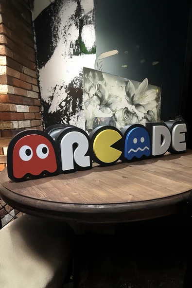 Pac-Man Arcade Tasarımlı Gece Lambası - Resim 5