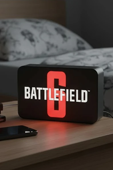 Battlefield 6 Tasarımlı Dekoratif Aydınlatma BF6 ürün görseli 1