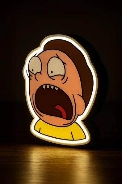 Rick And Morty - Morty Tasarımlı Gece Lambası Dekoratif Aydınlatma ürün görseli 1