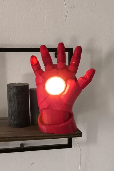 Iron Man Tasarımlı Gece Lambası ürün görseli 1