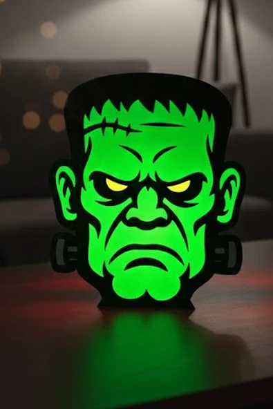 Frankenstein Tasarımlı Dekoratif Aydınlatma LED - Resim 3