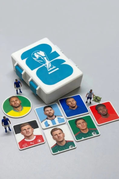FIFA Dünya Kupası 2026 - Sticker / Kart Kutusu Mavi (12x10cm) ürün görseli 1