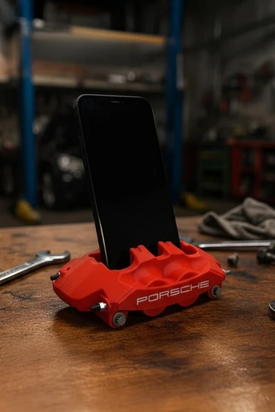 Porsche Fren Kaliperi Tasarımlı Telefon Standı ürün görseli 1