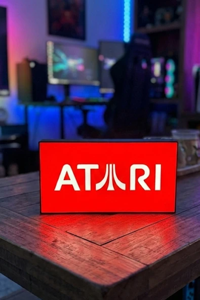Atari Tasarımlı Dekoratif Gece Lambası Aydınlatma (25x13cm) ürün görseli 1