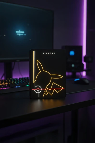 Pikachu Tasarımlı Dekoratif Aydınlatma (24x17cm) ürün görseli 1