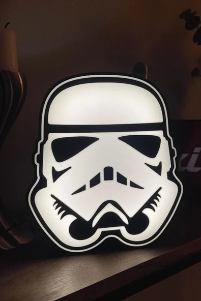 Star Wars Stormtrooper Dekoratif Tasarımlı Gece Lambası ürün görseli 1