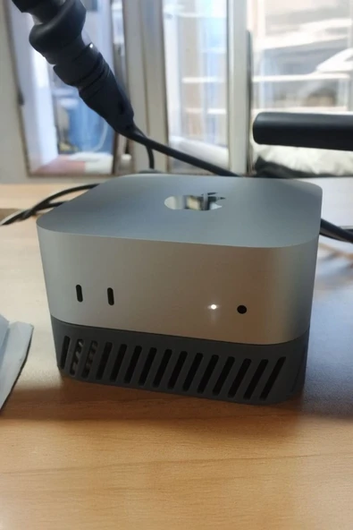 Mac Mini M4 Yükseltici Stand Gri - Resim 2