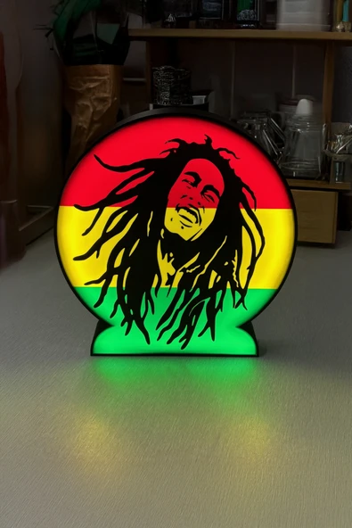 Bob Marley Tasarımlı Dekoratif Aydınlatma ürün görseli 1