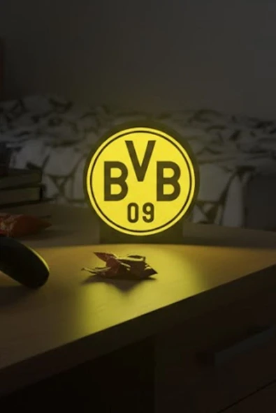 Borussia Dortmund BVB Tasarımlı Dekoratif Aydınlatma ürün görseli 1