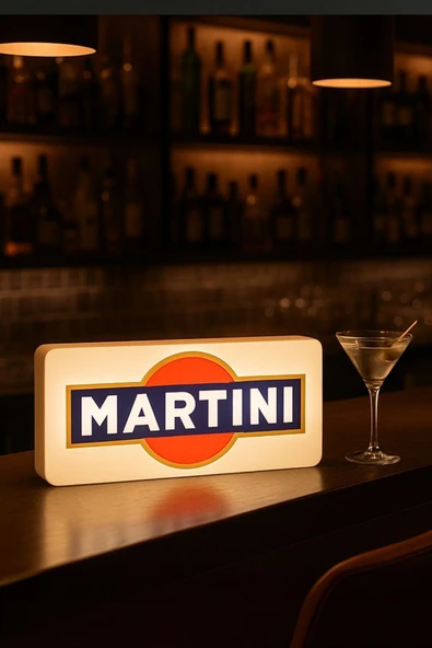 Martini Tasarımlı Gece Lambası Dekoratif Aydınlatma ürün görseli 1