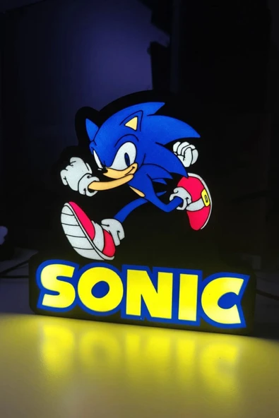 Sonic Tasarımlı Gece Lambası ürün görseli 1