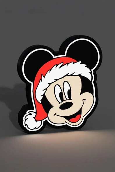 Mickey Mouse Yılbaşı Tasarımlı Gece Lambası ürün görseli 1