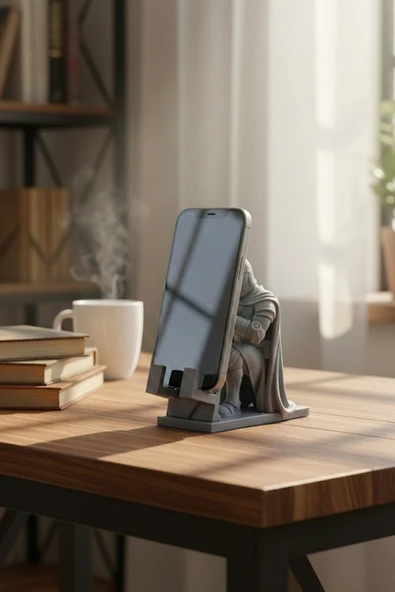 Templar Şövalyesi Tasarımlı Telefon Tablet Standı - Resim 3