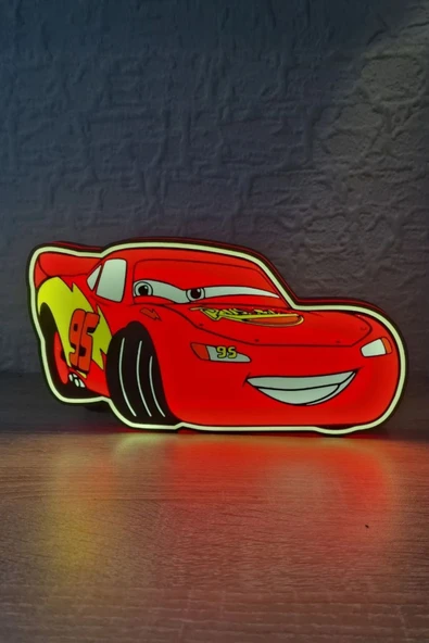 Mcqueen Tasarımlı Gece Lambası ürün görseli 1