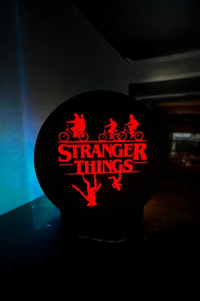Stranger Things Tasarımlı Dekoratif Aydınlatma (21x21cm) ürün görseli 1