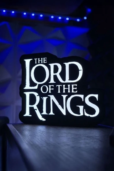Yüzüklerin Efendisi The Lord Of The Rings Tasarımlı Dekoratif Aydınlatma (24x19cm) ürün görseli 1