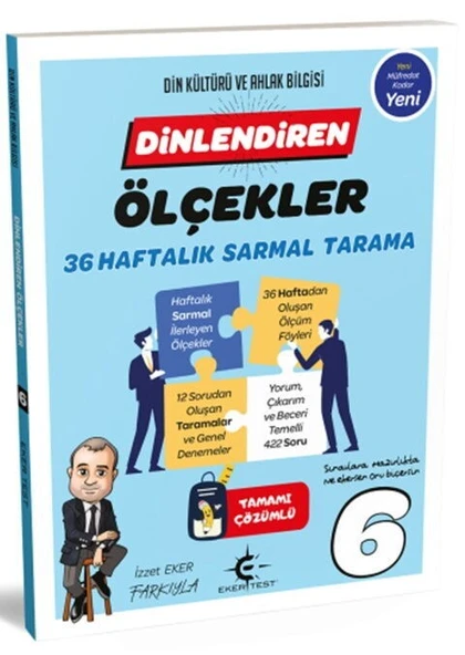 6. Sınıf Dinlendiren Ölçekler 36 Haftalık Sarmal Tarama Eker Test ürün görseli 1