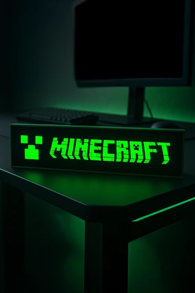 Minecraft Tasarımlı Dekoratif Aydınlatma Gece Lambası ürün görseli 1