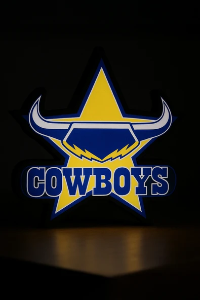 Cowboys Tasarımlı Gece Lambası Dekoratif Aydınlatma ürün görseli 1